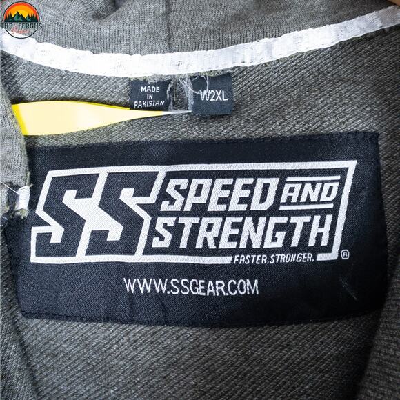 Speed And Strength Motorcycle Sleeveless Hoodie Brown Full-Zip Women's Size 2XL - Picture 8 of 10